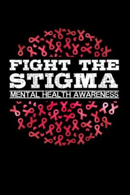 Notizbuch A5 kariert mit Softcover Design: Mentale Gesundheit Fight the Stigma Mental gestärkt: 120 karierte DIN A5 Seiten