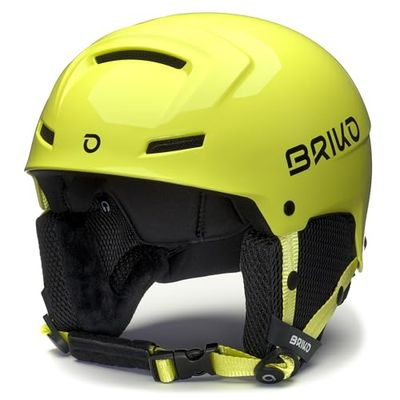 Briko Casco Helmet, Adultos Unisex, Shiny Pear Green-White, S