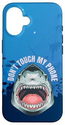 Ne touchez pas mon téléphone Jaws Shark Cool Fish Coque pour iPhone 16