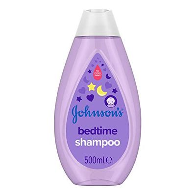 Johnson's Bedtime Shampooing 500 ml - Laisse les cheveux doux et brillants - Enrichi en essences calmes naturelles apaisantes - Conçu pour les peaux et les cheveux délicats