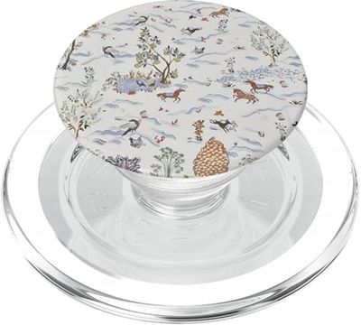 Vintage Estética Caballos Montaña Paisaje Valle PopSockets PopGrip para MagSafe