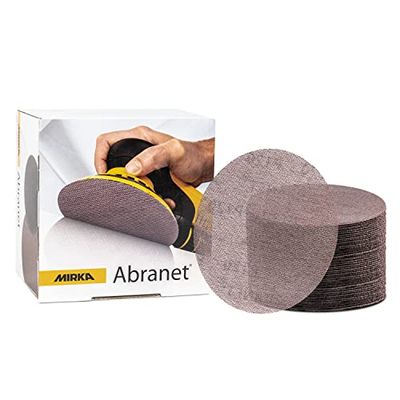 Mirka Abranet schuurrooster Ø 125mm klittenband / korrel P600 / 50 st / 5423205061 / Geschikt voor alle 125mm excentrische schuurmachines en schuurmachines / voor het schuren van hout, plamuur, lak, kunststof