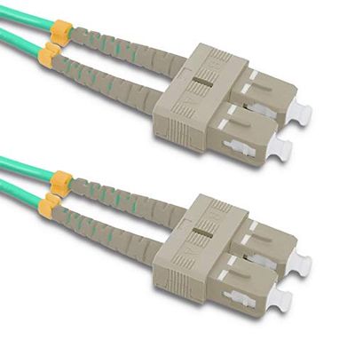 Qoltec Patchcord Fiber Optic SC/UPC - SC/UPC | Multimode | 50/125 | OM4 | Duplex | 10m