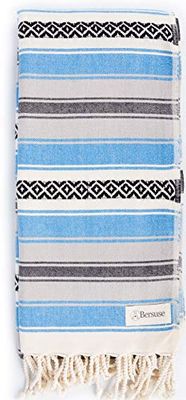 Bersuse 100% Cotton - San Jose Turkish Towel - Blue