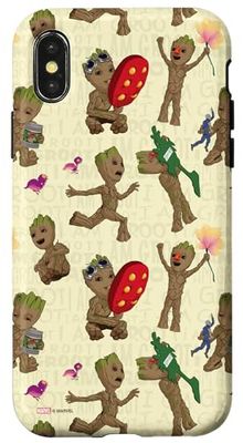 iPhone X/XS Marvel I Am Groot Guardians of the Galaxy Groot Play Pattern Case