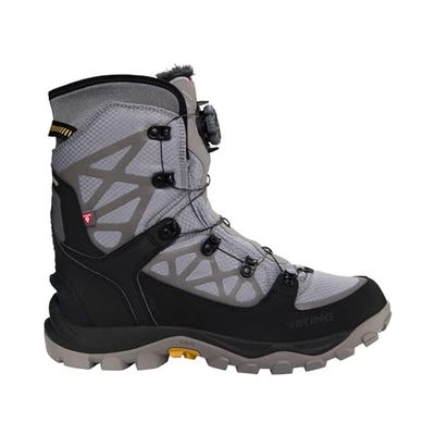 Viking Constrictor 3 High WP Boa, Barco de Nieve Unisex Adulto, Gris/Negro, 40 EU