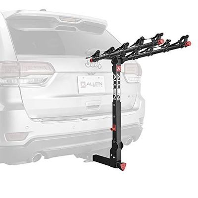 Allen Sports Deluxe + portabici a sgancio rapido per 5 biciclette per gancio da 2", modello 850QR, nero