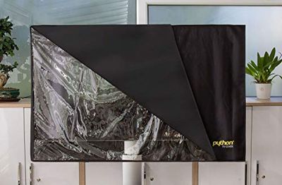 Python Series TV Cover Indoor/Outdoor – Toile de Protection Universel pour Votre téléviseur ou Moniteur 55" BIS 58" Zoll Noir