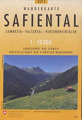 Carte de randonnée : Safiental pédestre: 257T