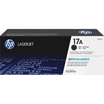 HP CF217A 17A Original LaserJet Toner Cartridge, Black, Single Pack