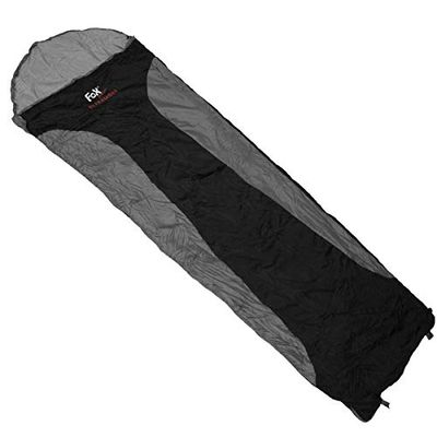 Fox Outdoor - Saco de Dormir Ultraligero, Color Negro