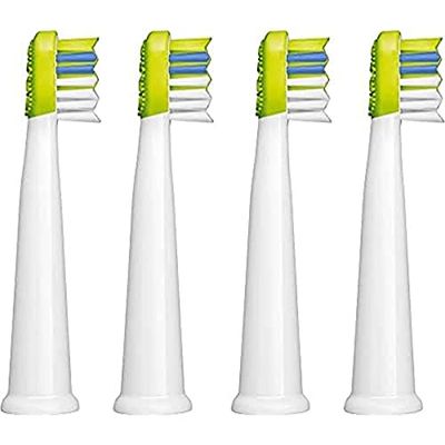 SENCOR Têtes de Brosse, 4-Pièces à Dents, Vert