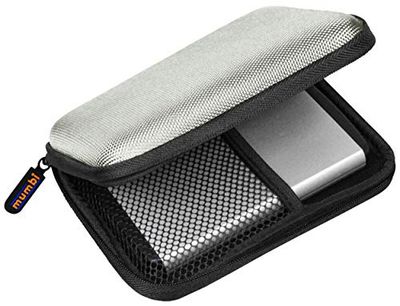 mumbi Bolsa de disco rígido externo de até 6,35 cm (2,5") cinzento