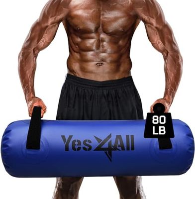 Yes4All Rjtm, Aquabag/Sacca per Pesi Regolabile per Allenamento Completo del Corpo, sostituto per Sacco di Sabbia, Pompa ad Aria Inclusa (Blu Classico, Unisex Adulto, B. 36,3 kg, One Size