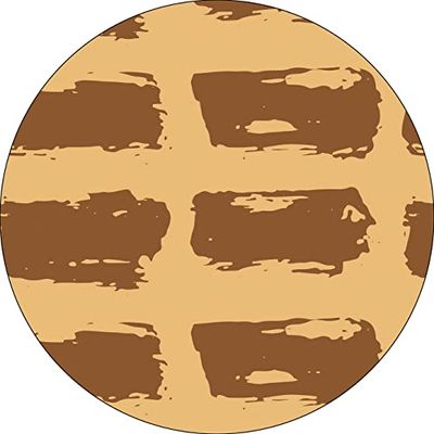 Bonateks, Ronde digitaal bedrukte muismat, antislip onderkant, voor kantoor en thuis, diameter: 22 cm