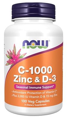 NOW Foods C-1000 Zinc & D-3-100 vcaps