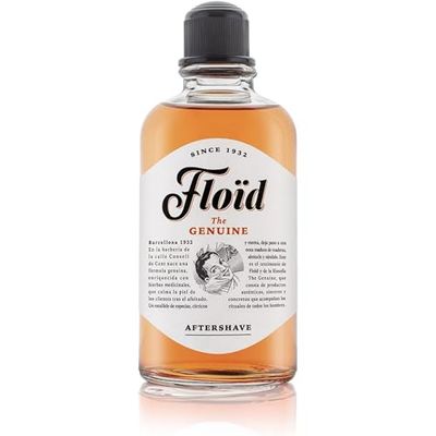 Floid The Genuine Aftershave Lotion (400ml), Men's Aftershave with Refreshing Menthol Rebalances, Regenerates and Reduces Skin Irritation, Men's Skin Care