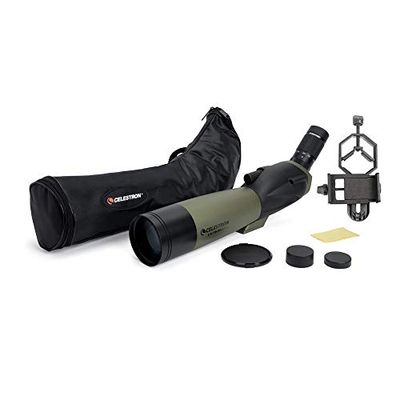 Celestron Última 80 - Visualizador angular para observação de pássaros, vida selvagem, paisagem e caça, inclui capa de transporte suave e adaptador para smartphone