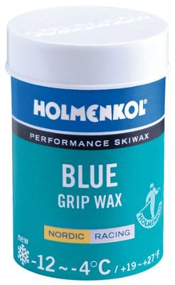Holmenkol Unisex - volwassenen grip stijgwas, blauw, 45 gram