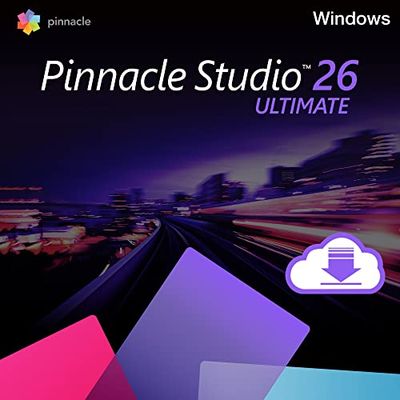 Pinnacle Studio 26 | Software de edición de vídeo | Editor de video avanzado de nivel profesional | Perpetuo | Ultimate | 1 Dispositivo | 1 Usuario | PC | Código de activación PC enviado por email