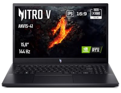 Acer Nitro V ANV15-41-R9NM, laptop do gier 15,6'' Full HD IPS 144 Hz, (AMD Ryzen 7 7735HS, NVIDIA GeForce RTX 4060, RAM 16 GB, 1024 GB SSD, Windows 11) Laptop do gier, kolor czarny