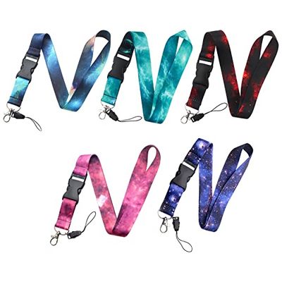 Cordino da collo personalizzato, 5 pezzi, per chiavi Id Badge Card Holder cellulare cellulare