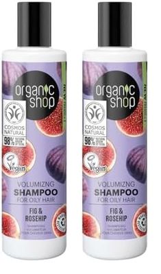 OS Volumizing Shampoo for Oily Hair Fig and Rosehip, 280 ml (Pack of 2)