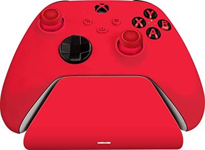 Razer Universal Quick Charging Stand - Quick Charger for Xbox Controllers (Universal Compatibility, Magnetic Contact System, Matches Your Xbox Controller, One-handed Navigation) Red