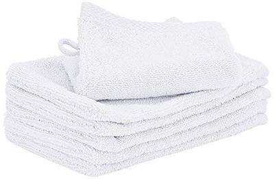 Heckett Lane Bath Wash Cloth, 100% bomull, vit, 16 x 21 cm, 6,0 stycken