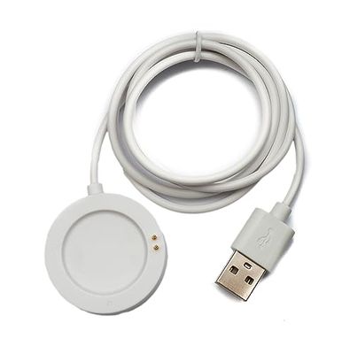 System-S USB 2.0 kabel 100 cm laadstation voor Xiaomi Watch S2 42 46 mm smartwatch in wit