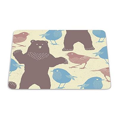 Bonamaison, Tapis de Souris Rectangle Imprimé Numériquement, Fond Antidérapant, pour Bureau et Maison, Taille: 22x18cm
