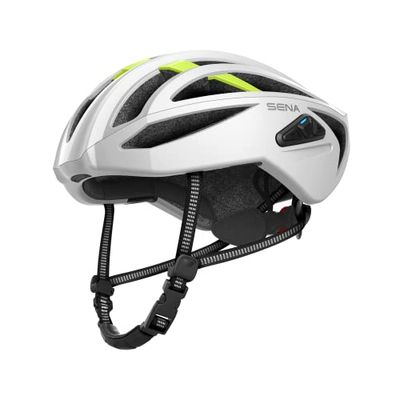 Sena R2 Evo Casque de vélo de Route (Matte White, L)