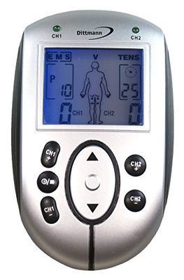 Dittmann EMS ETG 255 - Estimulador eléctrico neuromuscular, color plateado