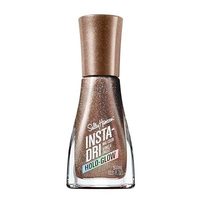 Sally Hansen Insta-Dri, Holo-Glow, On the Glow, Nagellack, enkel att använda, hållbar, vackra färger, ligger lätt på naglarna, inte skurna, 0,3 oz