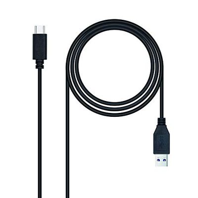 Brightium Cable USB 3.1 Gen 2, 10 Gbps, 3A, USB-C a USB-A, 1.5M, para transferencia rápida de datos y carga de dispositivos electrónicos.