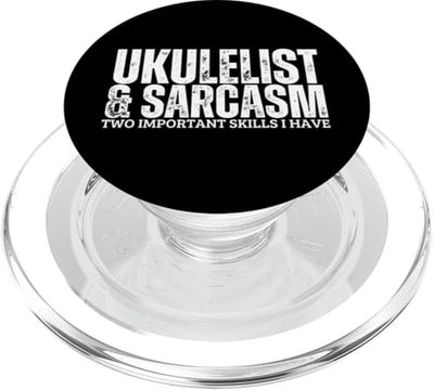 Ukelelist y Sarcasmo Divertido Ukelele Jugador PopSockets PopGrip para MagSafe