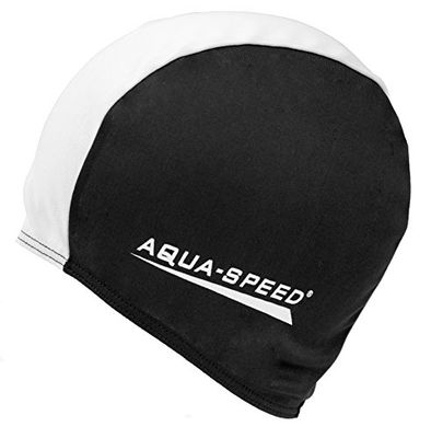 Aqua-Speed Heren Cap polyester caps, zwart/wit, eenheidsmaat