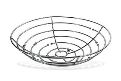 Galileo Casa 5900134 centre de table en métal à rayures d. 31,5 cm.
