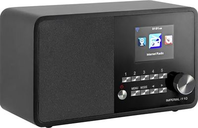 Imperial 22-321-00 i110 Radio Internet (TFT Pantalla a Color, WLAN, Line-out, Fuente Alimentación) Negro
