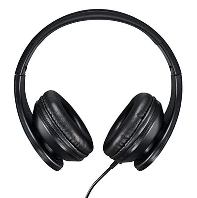 Acer Słuchawki Over Ear AHW115 (słuchawki z kablem, częstotliwość 20 Hz – 20 kHz, kabel o długości 1,2 m zapewnia elastyczność, jack 3,5 mm z Plug & Play), czarne