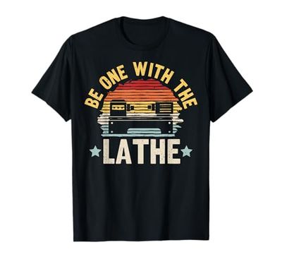 Be one with the lathe Quote for a Pen Turner T-Shirt