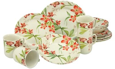 Creatable, 21134, serie SUMMER COTTAGE, porslinsset, kombinationstjänst 16 delar, lergods