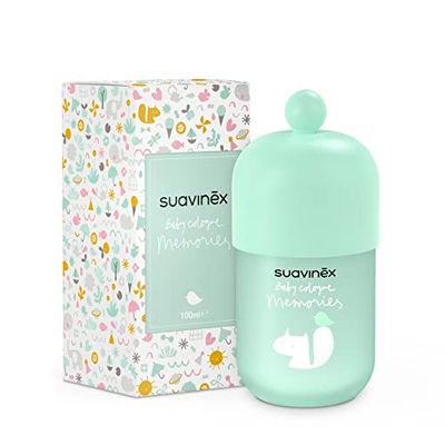 Suavinex Baby Cologne Memories, Colonia per Bambini a Basso Contenuto di Alcol, Non Macchia i Vestiti, Flacone, 100 ml