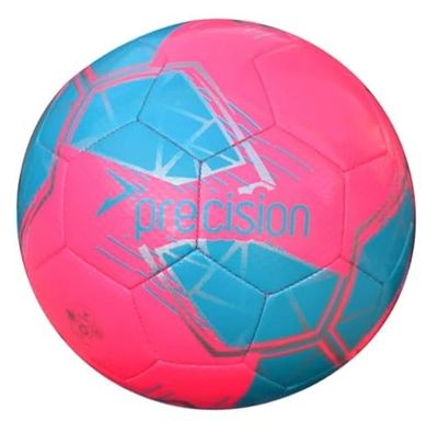 Precision Fusion Mini Ballon de Football Haute Performance, Durable, Cousu à la Machine, doublé EVA de 2 mm, léger 160 g, Rose, Ballon Officiel Taille 1