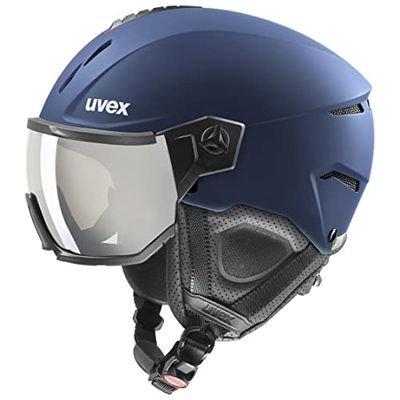 uvex Instinct Visor Casque de Ski Adulte Unisexe, Navy Matt, 59-61 cm