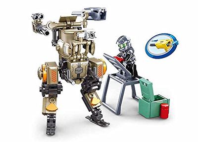 Sluban Atomic Storm Building Set, 126 Pieces, Robot Mech with Minifigure, Ages 8-12, M38-B0907