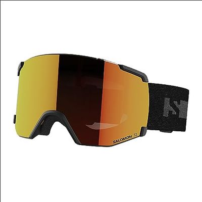 Salomon S/view unisex glasögon skidsnowboardåkning, utökat synfält, minskning av synskärpa och bländning och ingen mer dimma, svart, en storlek