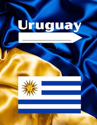 Uruguay: College Ruled Flag Notebook / Cuaderno. Perfect for taking notes and Journaling (8.5x11 - 100 pages).