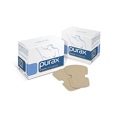 PURAX Underarm Pads 2 x 30 Pieces Brown Twin Pack