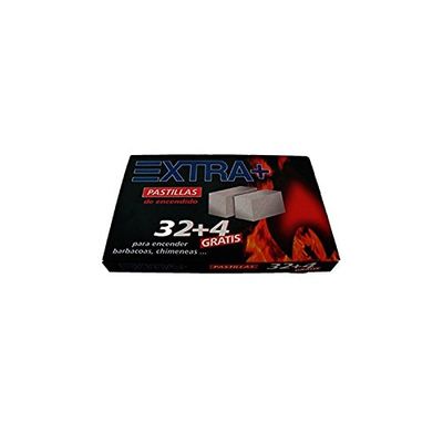 EXTRA+ Fuego Pastillas 32+4 Utensilio de Cocina, Adultos Unisex, Multicolor, Talla Única